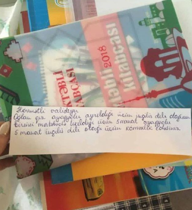 “10 manat köməklik edin” - Müəllimdən valideynə məktub