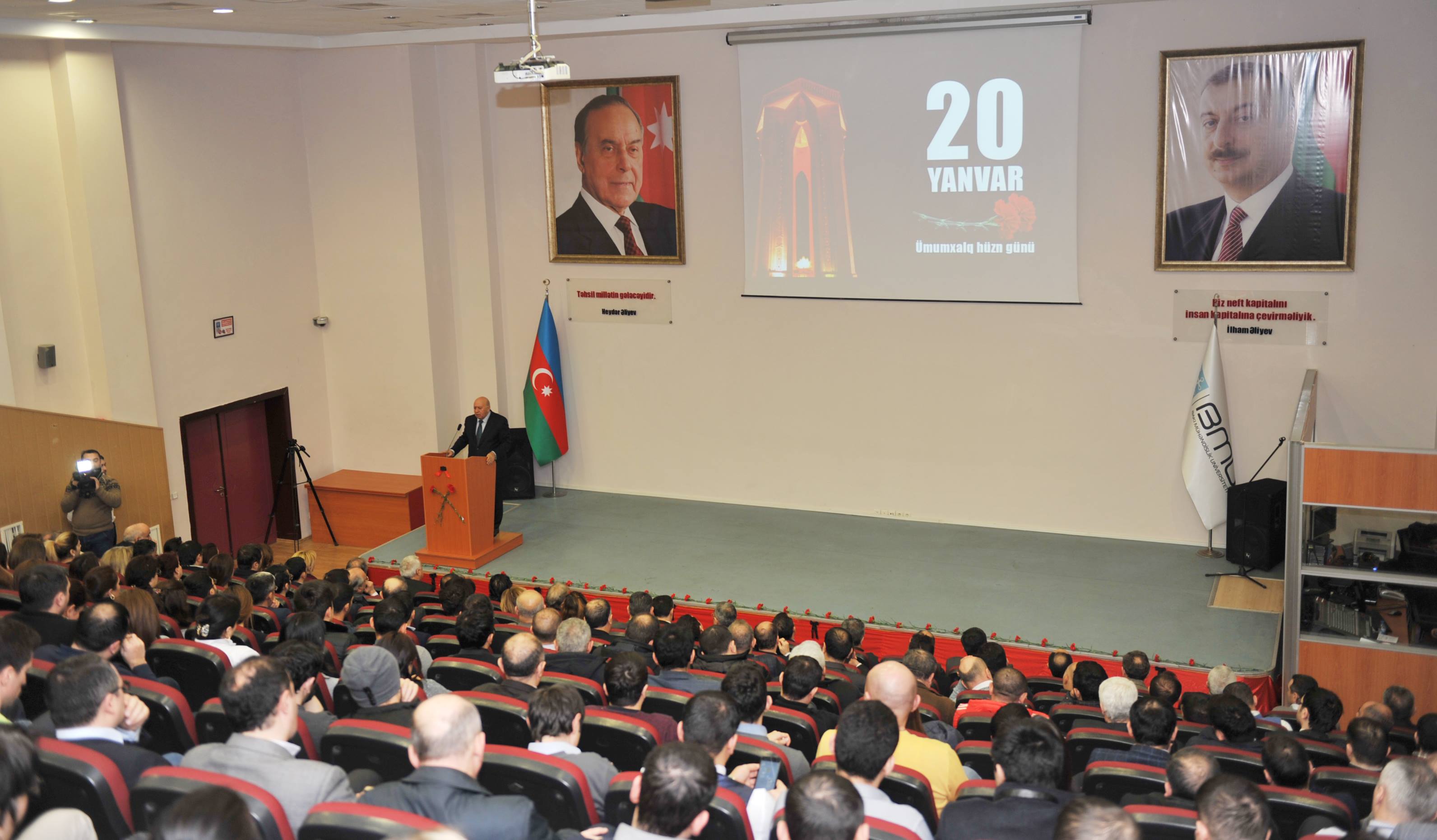 BMU-da 20 Yanvar faciəsinin 29-cu ildönümünə həsr olunan tədbir keçirildi - FOTOLAR