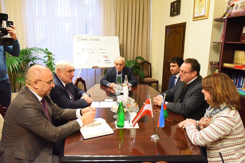 Rektor Azərbaycanla Avstriya arasında təhsil əlaqələrini müzakirə etdi