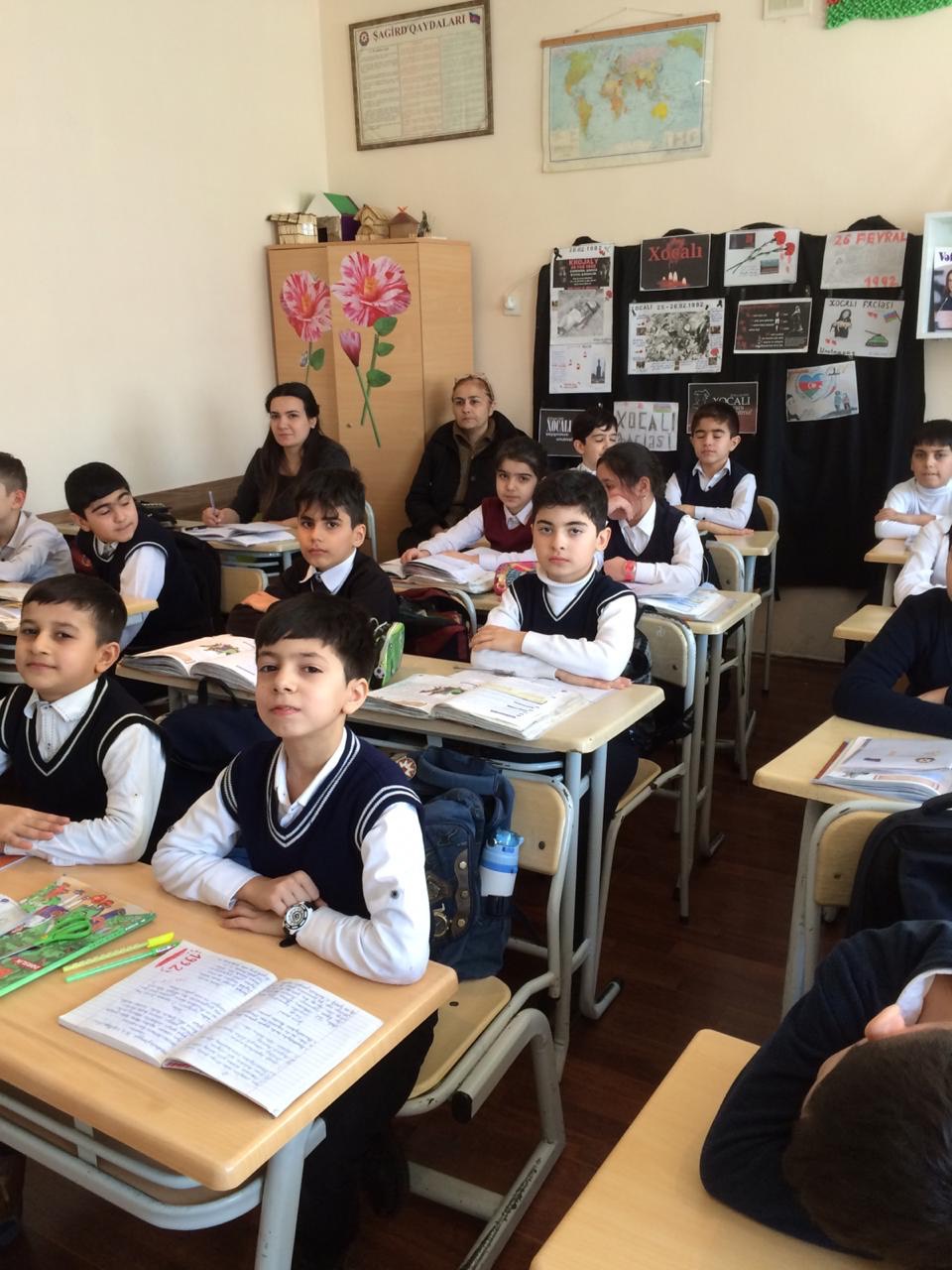 Valideynlər övladlarının oxuduqları məktəbin fəaliyyətini izlədilər - FOTOLAR