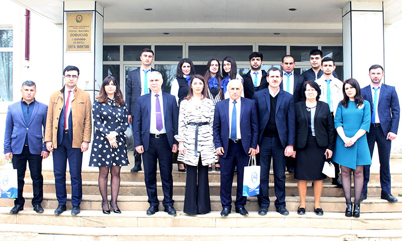 Azərbaycan Universitetinin kollektivi cəbhə bölgəsinə səfər edib - FOTOLAR