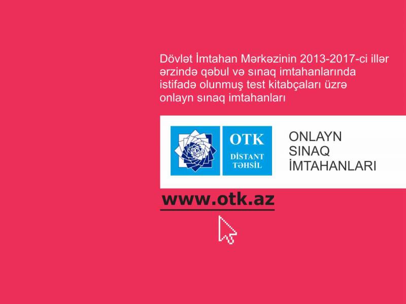 Qəbul imtahanlarının II mərhələsi üzrə yeni onlayn sınaq imtahanına qeydiyyat başladı