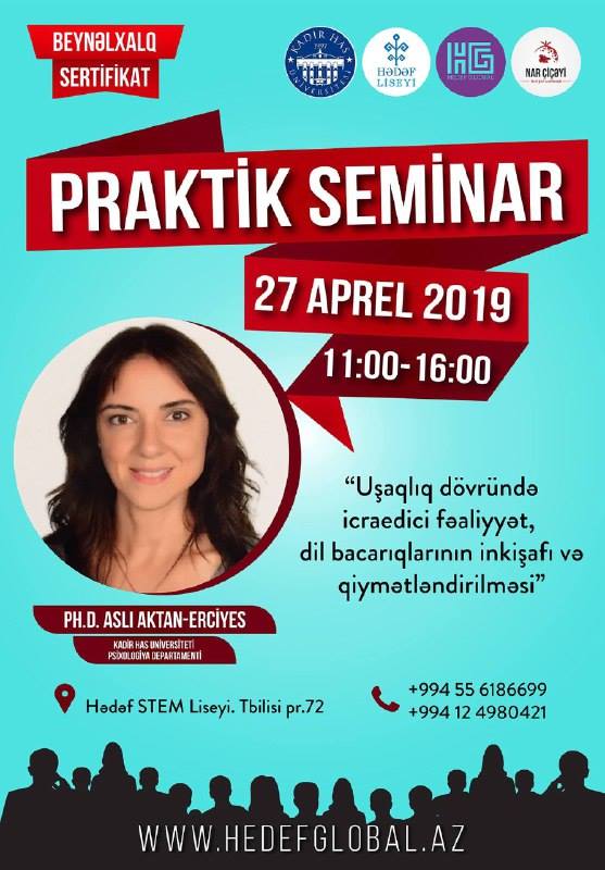 Beynəlxalq sertifikatlı praktik-seminar keçirilib 