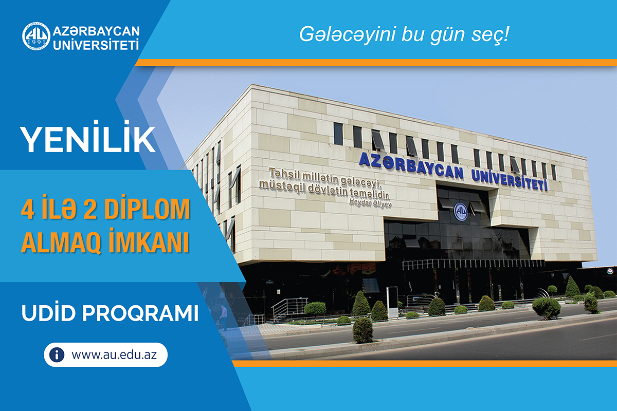 Azərbaycan Universiteti 4 ilə 2 diplom təklif edir  
