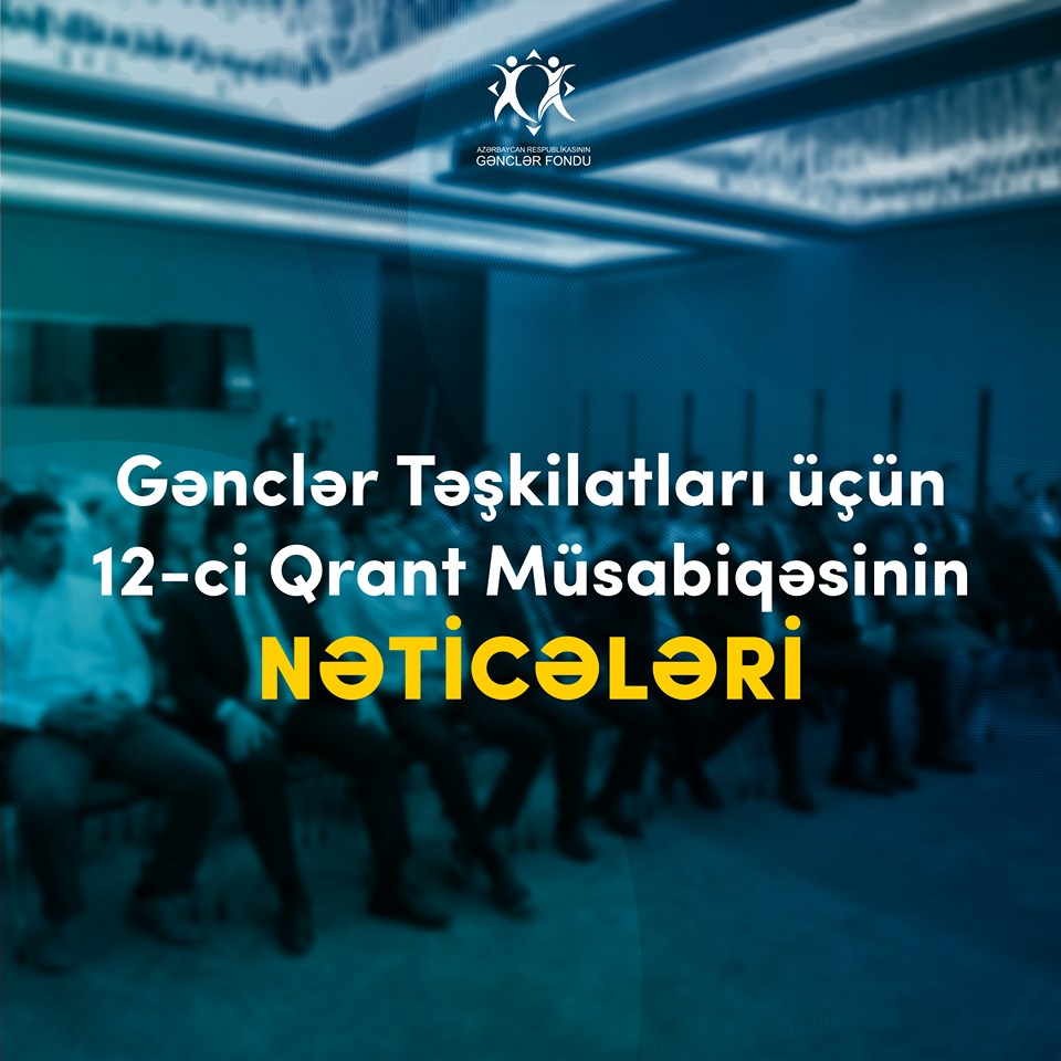 Gənclər Fondu qrant müsabiqəsinin nəticələrini elan etdi