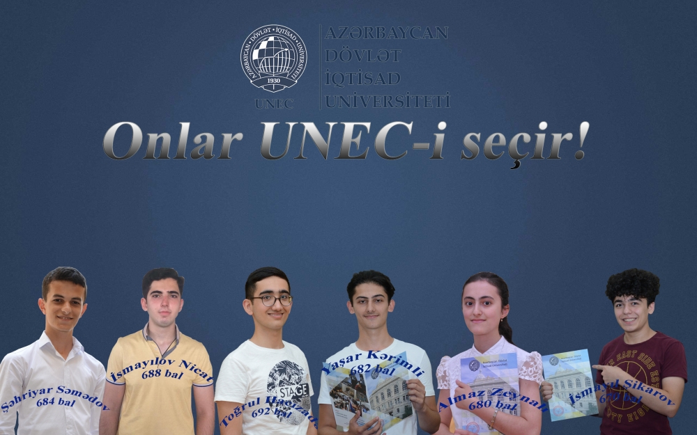 İkinci ixtisas qrupu üzrə 600+ bal toplayanlar “UNEC-i tanı” layihəsində