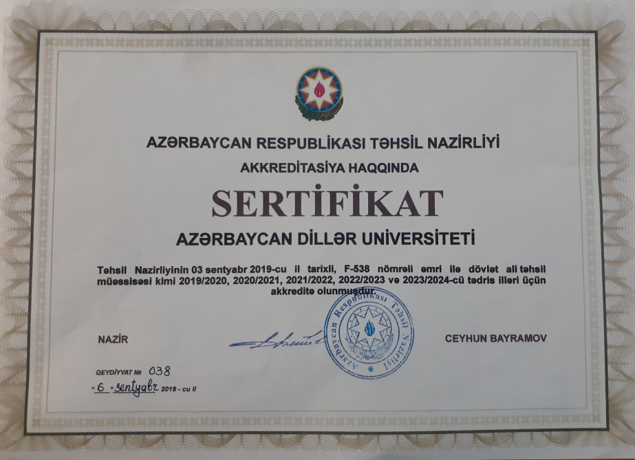 Təhsil Nazirliyi bu universiteti akkreditasiyadan keçirdi  
