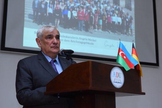 Universitetdə  Alman Bundestaqının Beynəlxalq Parlament Təqaüdünün təqdimatı keçirilib