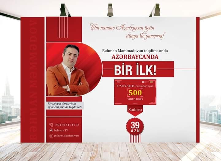 “Şagird evdə çay içə-içə riyaziyyatı asanlıqla öyrənəcək” – Azərbaycanlı müəllimdən ilk