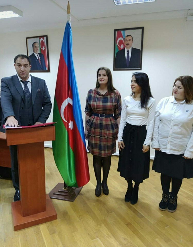Gənc müəllimlər and içir-FOTOLAR