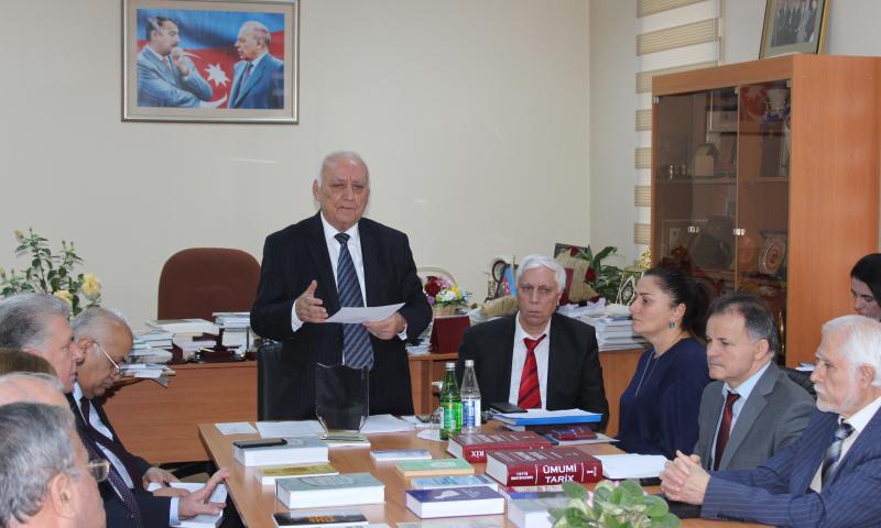 Tarix elmini layiqincə təmsil edən alim
