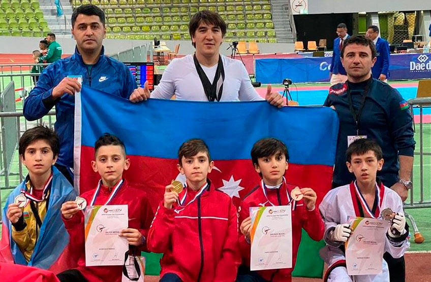 Uşaq taekvondoçuları arasında keçirilən Avropa birinciliyində uğur