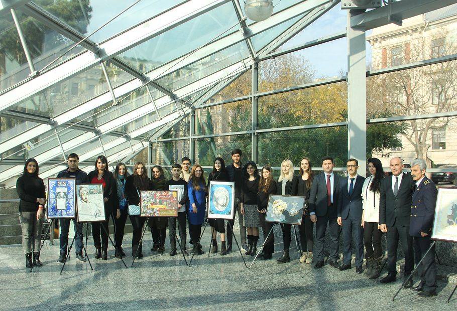 UNEC tələbələrindən “Nəsimi ili”nə növbəti töhfə: Nəsimi yaradıcılığının rəsmlərdə inikası