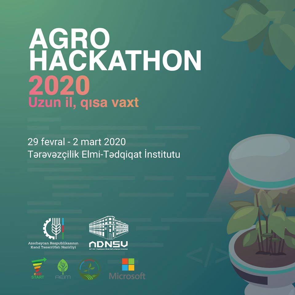 “AgroHackathon 2020” müsabiqəsinə qeydiyyat başlanılıb