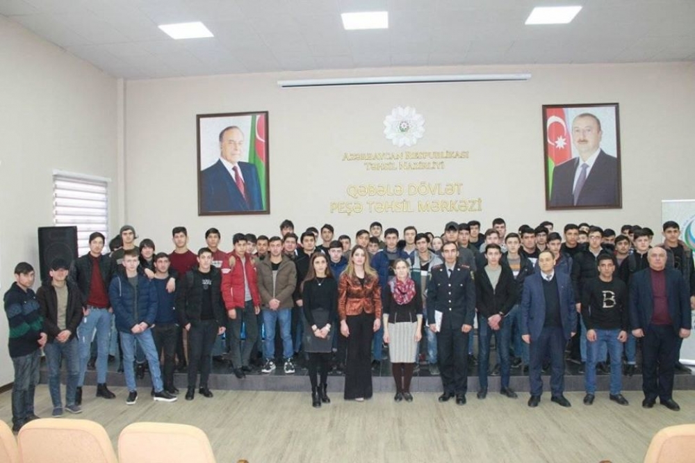 Qəbələ Dövlət Peşə Təhsil Mərkəzində narkomaniyaya dair tədbir keçirilib