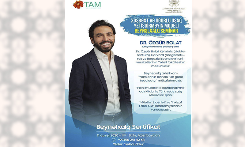 Xoşbəxt və uğurlu uşaq yetişdirməyin modeli-Seminar keçiriləcək