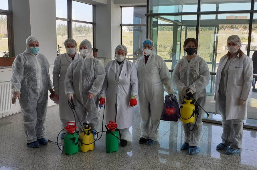 Bakı Mühəndislik Universitetində əsaslı dezinfeksiya işləri aparılıb