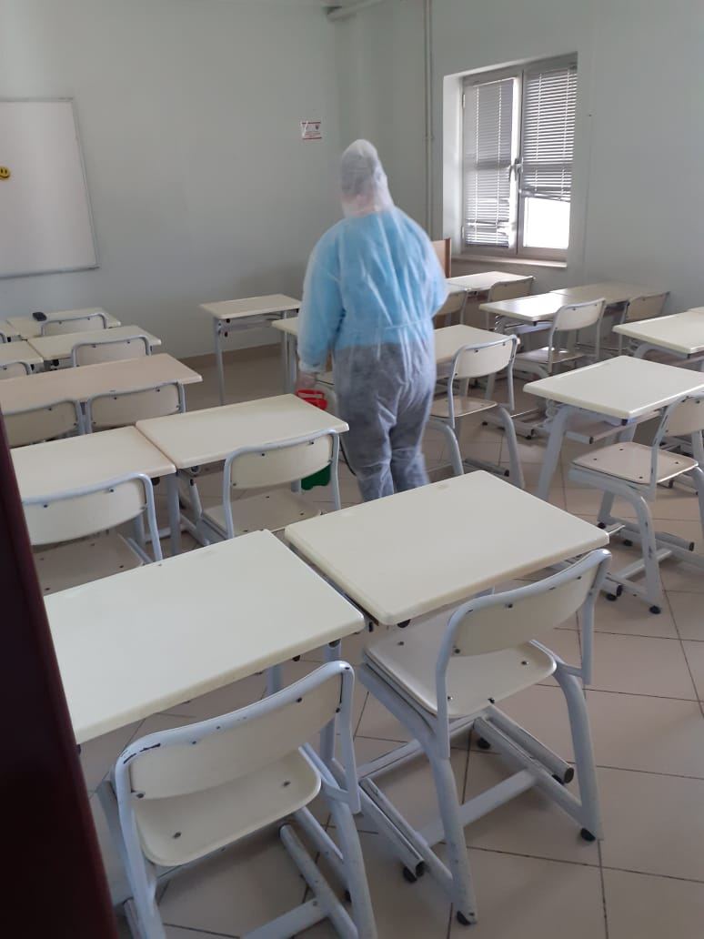 BMU-da növbəti əsaslı dezinfeksiya işləri aparılıb (FOTO)