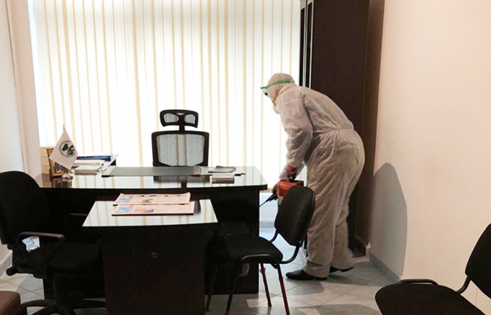 AMEA-nın Lənkəran Regional Elmi Mərkəzində koronavirus təhlükəsinə qarşı profilaktik tədbirlər görülür  