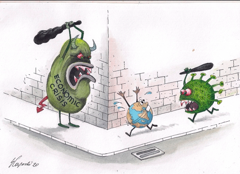 UNEC əməkdaşının koronavirusa həsr etdiyi karikatura dünyanın ən yaxşı TOP 10-da