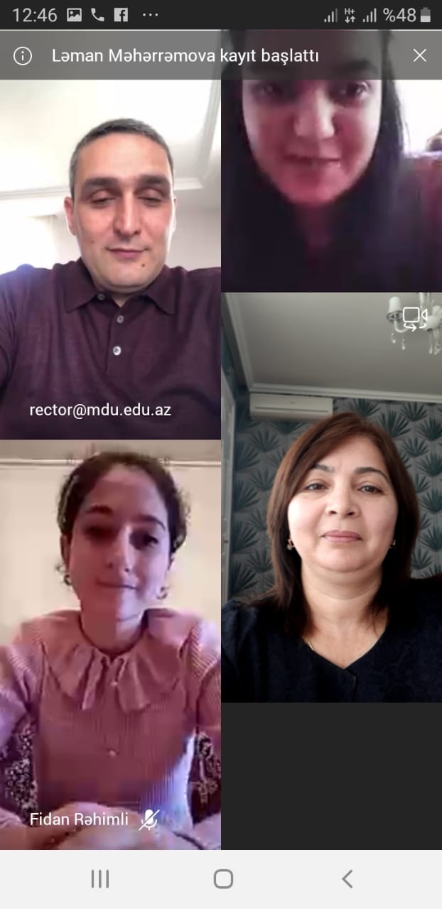 Rektor tələbələrlə görüşdü – Virtual tövsiyələr-FOTO