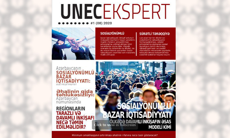 “UNEC Ekspert” jurnalının elektron buraxılışında son yeniliklər