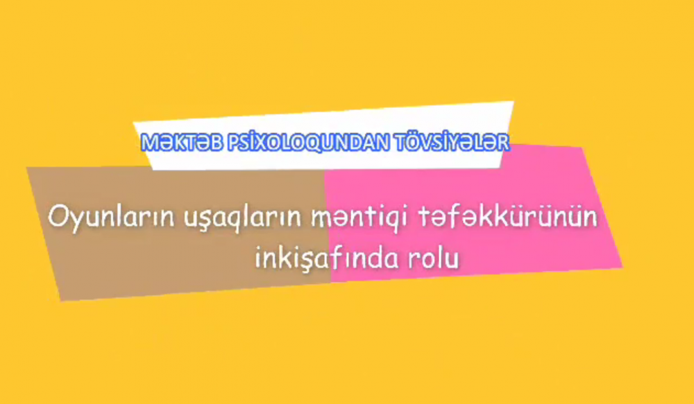 “Məktəb psixoloqundan tövsiyələr” sosial-maarifləndirmə layihəsi davam edir