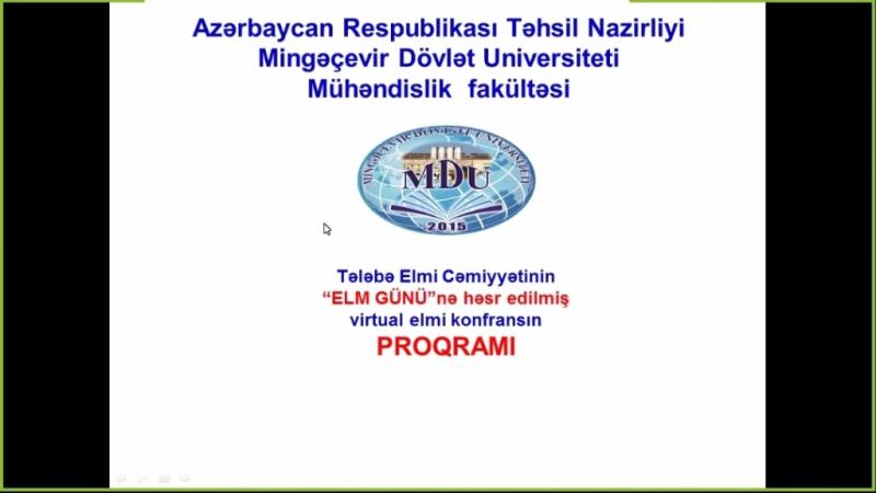 Tələbələrin virtual elmi konfransda məruzələri təqdim olunub