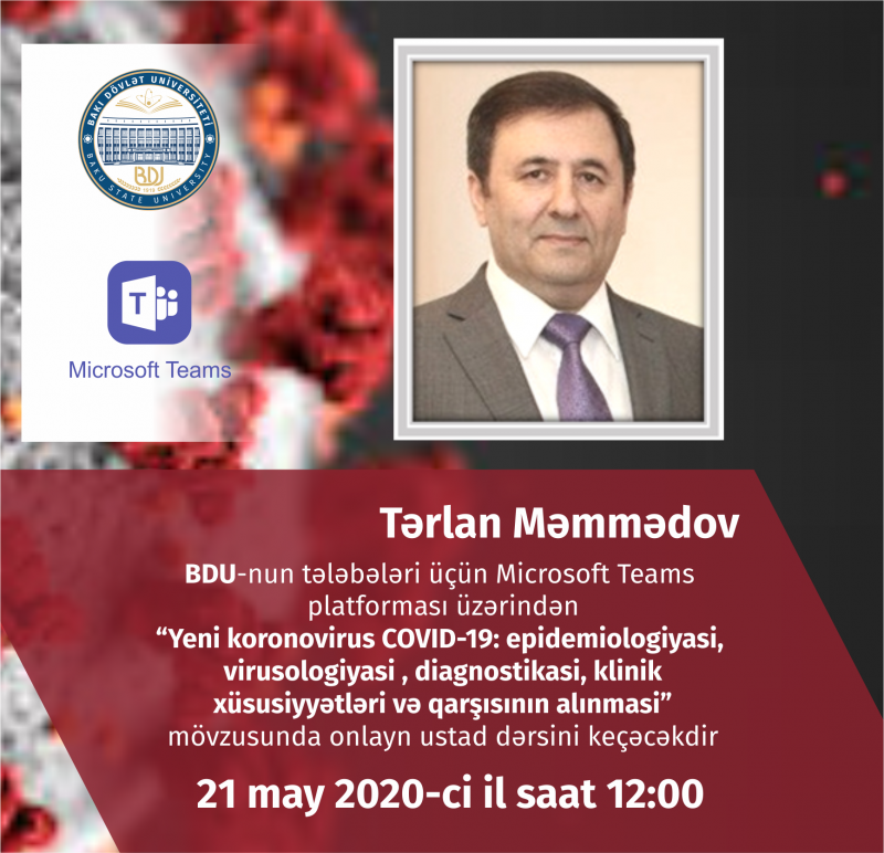 ELAN: Professor BDU tələbələri üçün onlayn ustad dərsi keçəcək