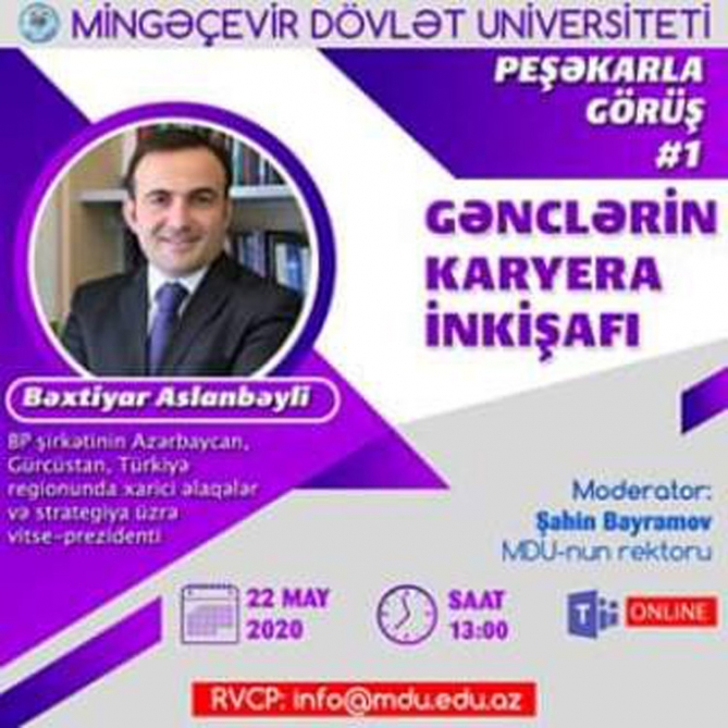 Mingəçevir Dövlət Universiteti “Peşəkarla görüş” layihəsinə start verir  