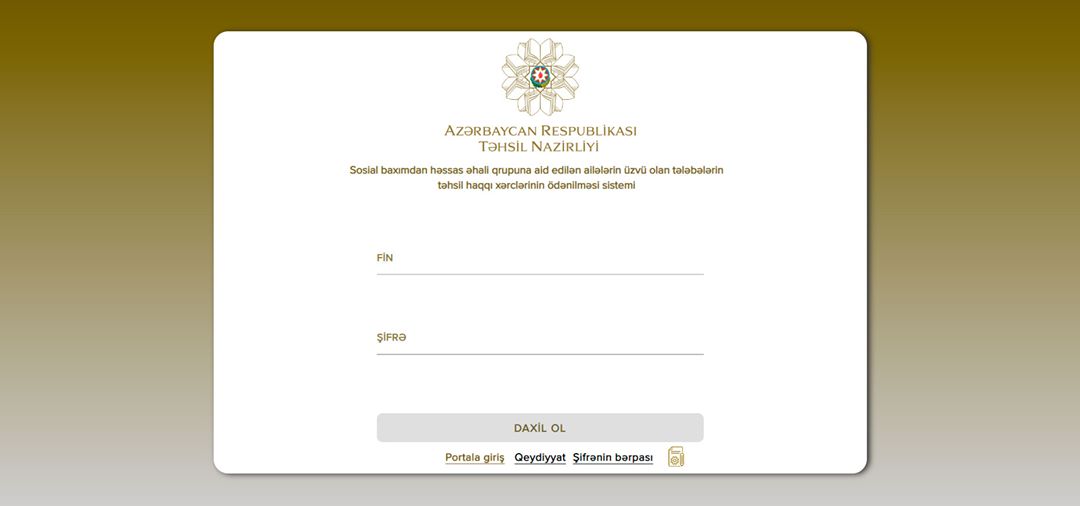 İmkansız tələbələrin təhsil haqlarının ödənilməsi üçün yeni sistem istifadəyə verildi