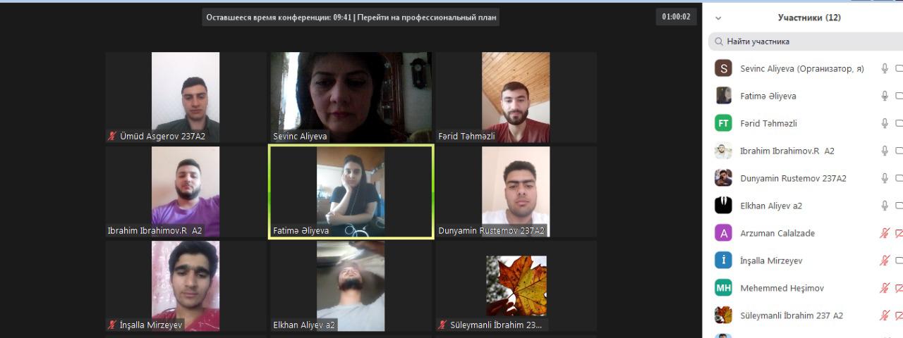 AzTU onlayn dərsləri davam etdirir
