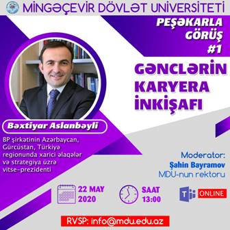 Mingəçevir Dövlət Universiteti “Peşəkarla görüş” layihəsinə start verir