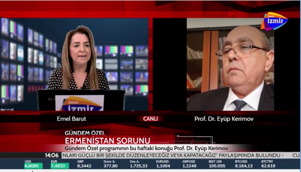 Azərbaycan Texniki Universitetinin professoru Türkiyə telekanalında erməni yalanlarını ifşa edib