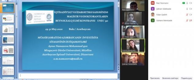 MDU - nun magistrant və doktorantları UNEC-də təşkil olunan beynəlxalq elmi konfransda iştirak ediblər