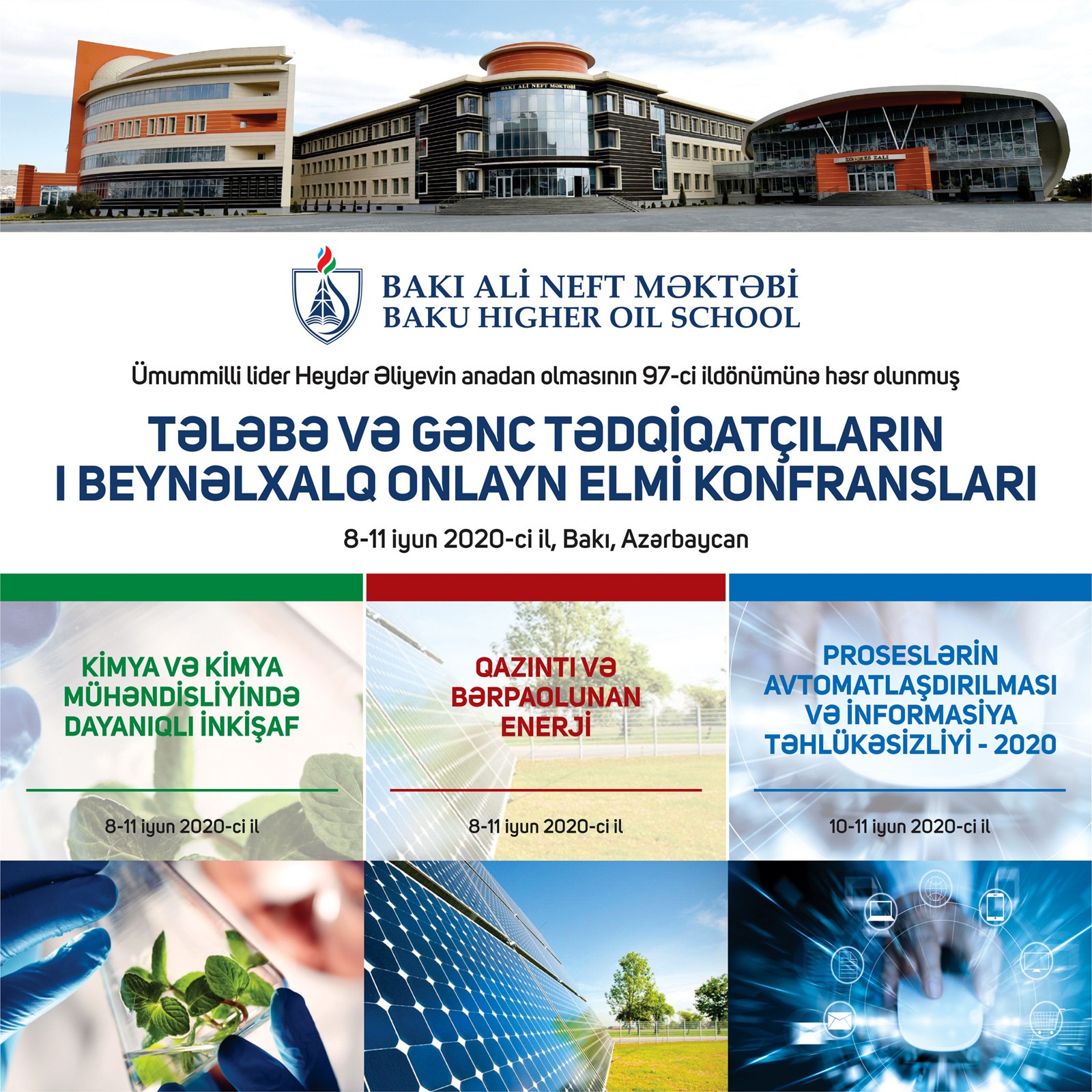 Tələbə və Gənc Tədqiqatçıların I Beynəlxalq Elmi Konfransları başlayıb
