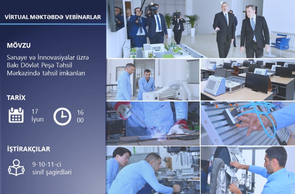 Peşə Mərkəzində təhsil imkanlarına dair onlayn görüş təşkil olunacaq
