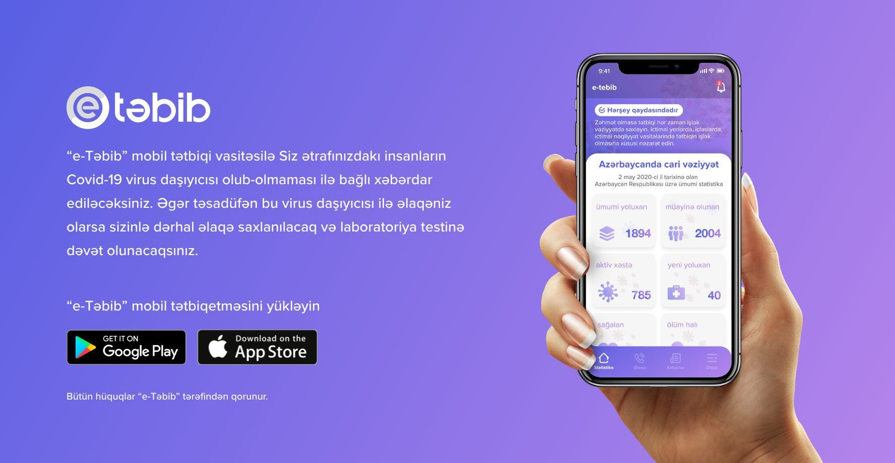 Azərbaycanda koronavirusun yayılmasını azaltmağa kömək edən mobil tətbiq - FOTO