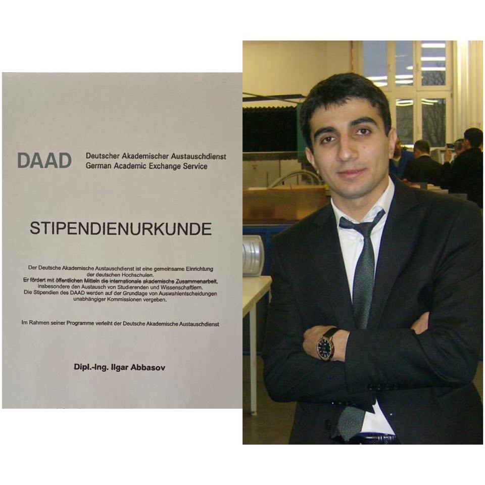 Azərbaycanda ilk dəfə AzTU müəllimi Almaniyanın nüfuzlu doktorantura təqaüdünü qazanıb