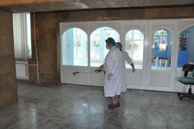 Mingəçevir Dövlət Universitetində növbəti dəfə  tibbi-profilaktik və dezinfeksiya işləri aparılıb