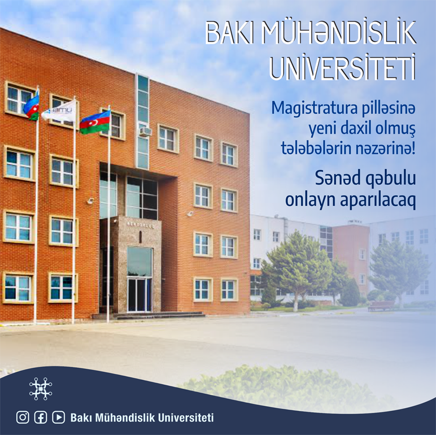 BMU-nun magistratura pilləsinə sənəd qəbulu onlayn aparılacaq