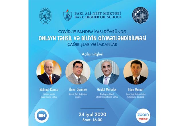Bakı Ali Neft Məktəbi “Onlayn təhsil və biliyin qiymətləndirilməsi: çağırışlar və imkanlar” mövzusunda vebinar keçirəcək