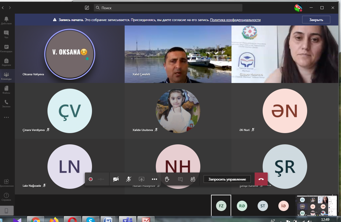 Şagirdlər üçün “Microsoft Teams” proqramı ilə bağlı təlim keçirildi