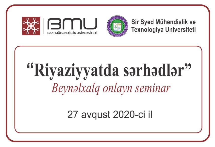 BMU ilə Pakistanın universiteti arasında ilk beynəlxalq onlayn seminar keçirildi