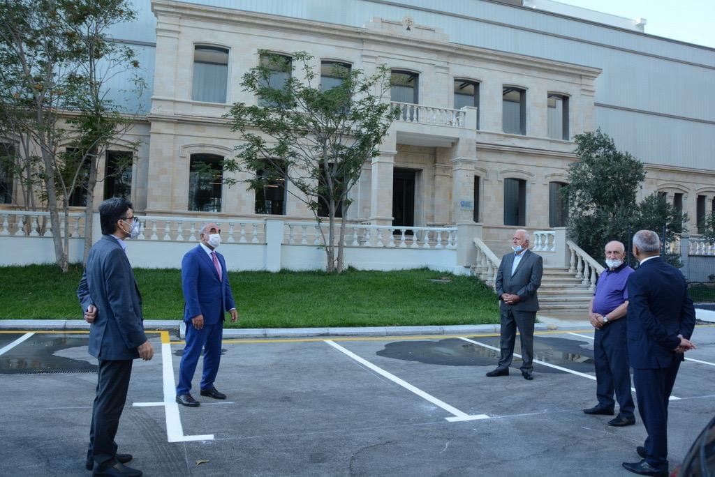 UNEC-in İctimai Nəzarət Şurasının üzvləri yeni inşa olunan tədris binasında