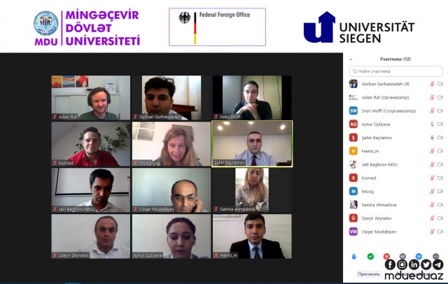 MDU Almaniyanın Siegen Universiteti ilə birgə layihə icra edəcək