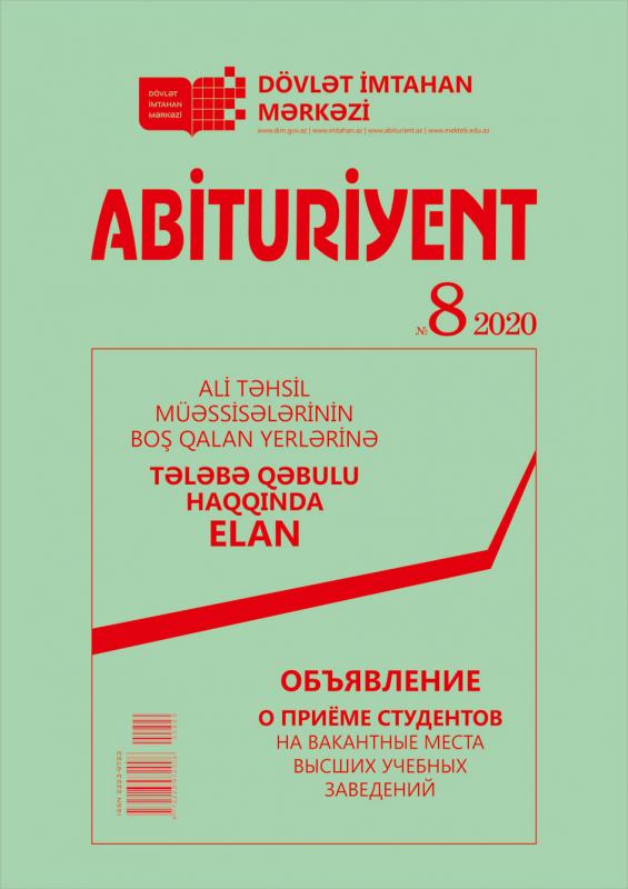 Dövlət İmtahan Mərkəzi “Abituriyent” jurnalının 8-ci nömrəsini nəşr etdi  