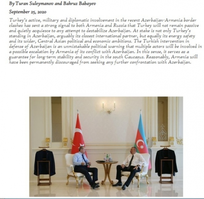 UNEC müəllimlərinin məqaləsi: Türkiyə Azərbaycanın sadiq tərəfdaşı  