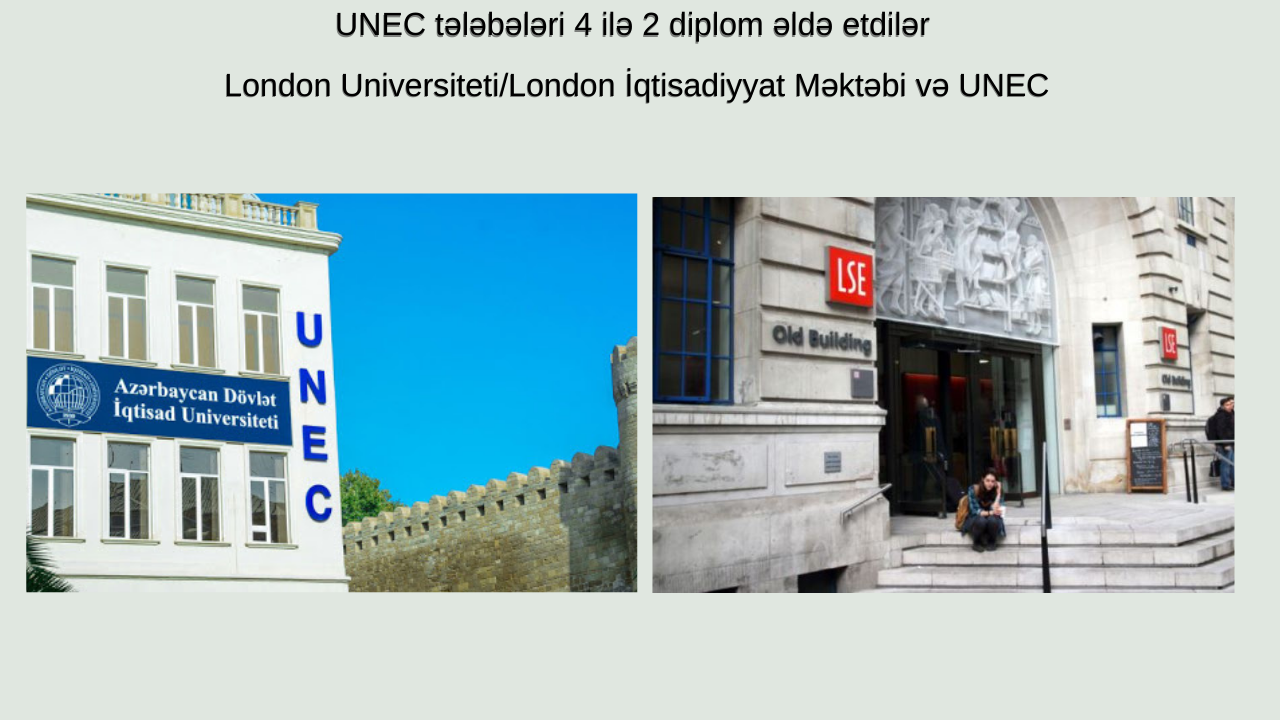 UNEC-in 3 tələbəsi London Universitetini uğurla bitirdi    
