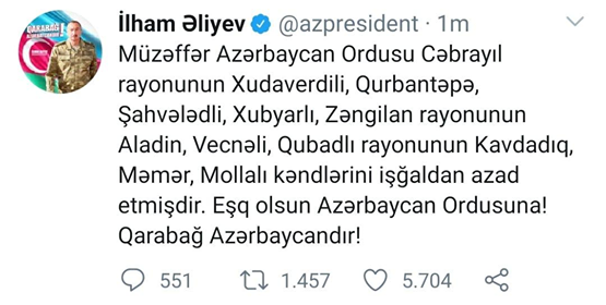 Daha 9 kənd işğaldan azad edildi - SİYAHI